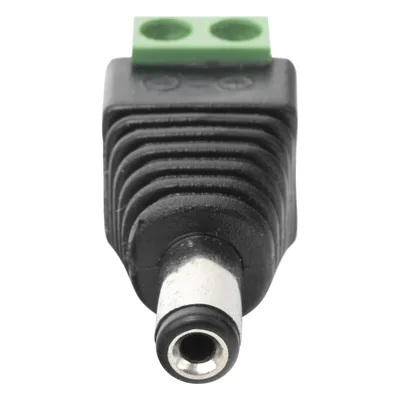 Adaptador de Alimentación DC / Conector Jack Macho 3.5 mm / Terminales de Tornillo / 12 Vcc Polarizado / Para CCTV