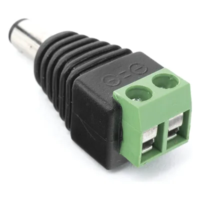 Adaptador de Alimentación DC / Conector Jack Macho 3.5 mm / Terminales de Tornillo / 12 Vcc Polarizado / Para CCTV
