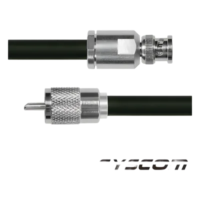 Cable RG214, con conectores BNC Macho /UHF Macho.