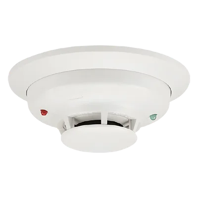 Detector Multicriterio de Humo y Calor / 2 Hilos No Polarizado / Sensor Térmico Fijo 57.2°C (135°F) / LED Bicolor / UL268