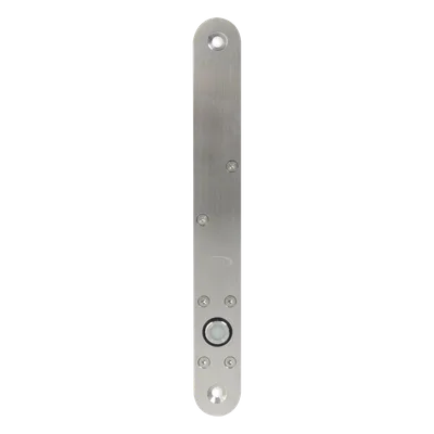 Cerradura de Perno Eléctrica / Diseño Estrecho para Perfiles Delgados / Temporizador 10 s / Buzzer y LED Bicolor / 12-24 VDC / Sensor de Estado de Puerta