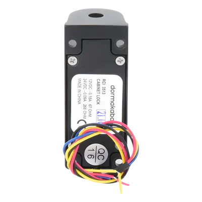 Cerradura Electromecánica para Gabinetes / Fuerza de Retención 320 lbs (145 kg) / Selección de Falla Local / 500,000 Ciclos / 12V CC / 24V CC