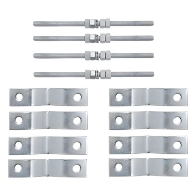 Kit de Soporte para Antena / Acero Estructural Galvanizado / Montaje Vertical u Horizontal / Uso Rudo Exterior / 4.9 kg