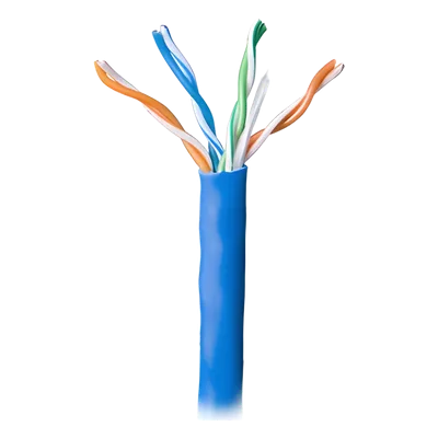Bobina de Cable Par Trenzado / CAT 5e / CMR / 305m (1000 pies) / 4 Pares / Cobre Sólido AWG 24 / Azul / -20°C a 75°C