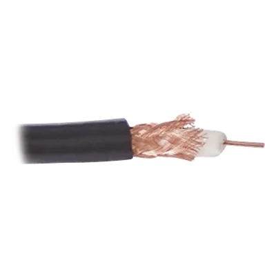 Cable Coaxial RG59 / Conductor Cobre 20 AWG / Blindaje 80% / 6.5 mm OD / 76 Ohm / 82% Velocidad