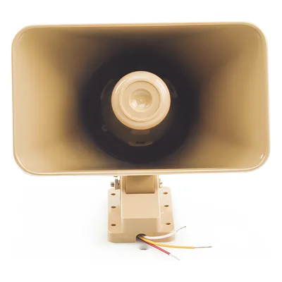 Sirena Electrónica Autónoma / 110 dB / Dos Tonos / 30 W / 6 a 12 V CD / Interior y Exterior