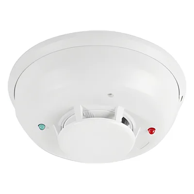 Detector de Humo Fotoelectrico / 4 Hilos / Relevador Forma C / Sensor Térmico 57.2°C / 134 mm Ø / 5.3" Ø