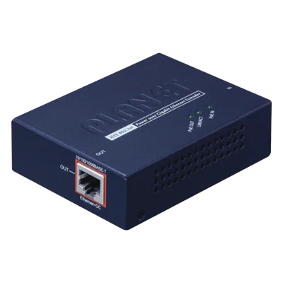 Extensor PoE+ / Hasta 500 m (1640 pies) / Entrada PoE+ Gigabit 802.3at / Salida PoE+ Gigabit 802.3af/at / Cadena de 4 unidades / Interior