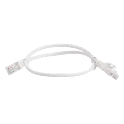 Cable de Parcheo UTP Cat5e / 0.5 Metros (1.64 Pies) / 100 Ohms / Blanco
