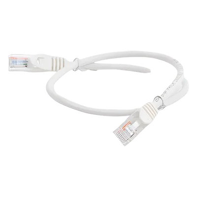 Cable de Parcheo UTP Cat5e / 0.5 Metros (1.64 Pies) / 100 Ohms / Blanco