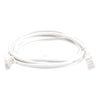 Cable de Parcheo UTP Cat5e / 3 Metros (9.84 Pies) / 100 Ohms / RJ45 / Blanco