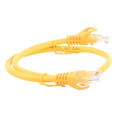 Cable de Parcheo UTP Cat6 / 0.5m (1.64 ft) / 10 Gbps / Amarillo