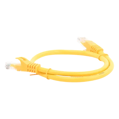 Cable de Parcheo UTP Cat6 / 0.5m (1.64 ft) / 10 Gbps / Amarillo