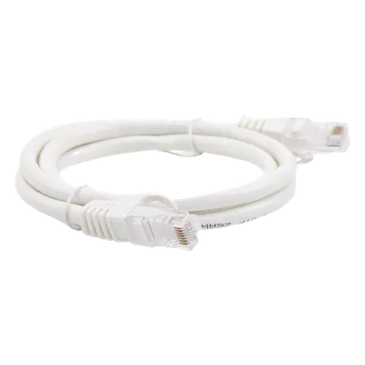 Cable de Parcheo UTP Cat6 / 1 Metro (3.28 Pies) / Blanco / 1 Gbps+ / RJ45