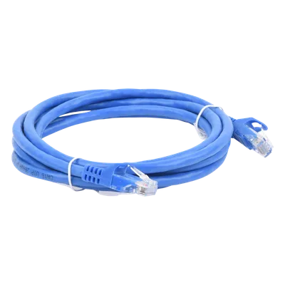 Cable de Parcheo UTP Cat6 / 2 Metros (6.56 Pies) / Azul / 1 Gbps / RJ45