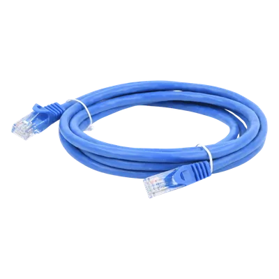 Cable de Parcheo UTP Cat6 / 2 Metros (6.56 Pies) / Azul / 1 Gbps / RJ45
