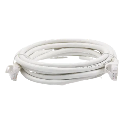 Cable de Parcheo UTP Cat6 / 3.0 m (9.84 ft) / 1 Gbps / RJ45 / Blanco
