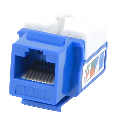 Módulo Jack Keystone / Cat5e / Terminación 110 / RJ45 / Sin Blindaje / Azul