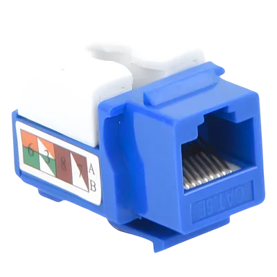 Módulo Jack Keystone / Cat5e / Terminación 110 / RJ45 / Sin Blindaje / Azul