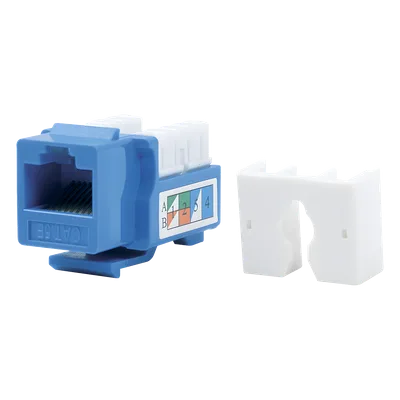 Módulo Jack Keystone / Cat5e / Terminación 110 / RJ45 / Sin Blindaje / Azul