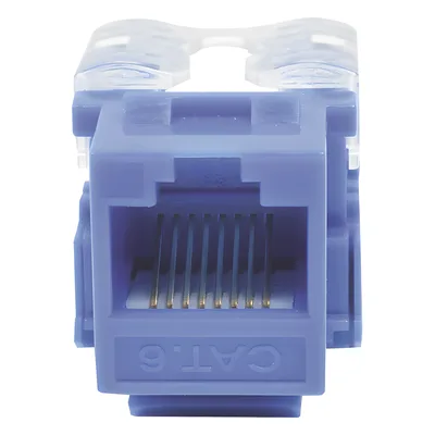 Módulo Jack / Cat6 Clase E / Keystone 110 / Impacto / RJ45 No Blindado / Azul