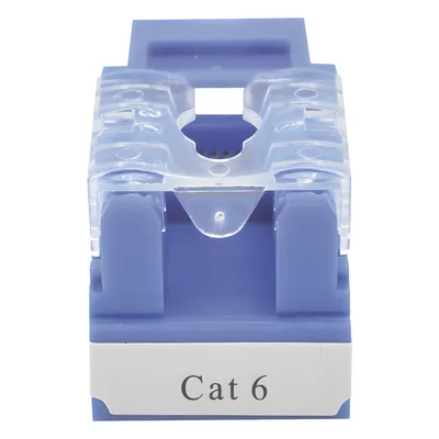 Módulo Jack / Cat6 Clase E / Keystone 110 / Impacto / RJ45 No Blindado / Azul