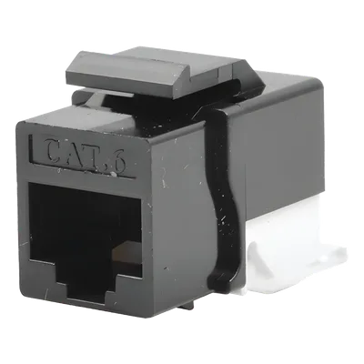 Módulo Jack Cat6 sin herramienta (toolless) keystone - Color Negro