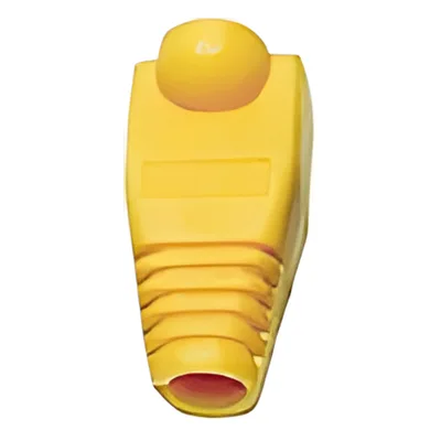 Bota de Protección para Conector RJ45 / 6.0 mm / 27.5 mm Largo / Amarillo