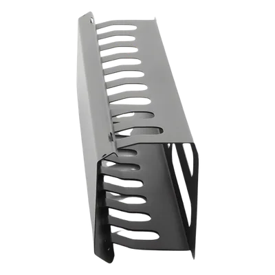 Organizador de Cables Horizontal / 2U para Rack 19" / Capacidad 125 Cables Cat5 / Cubierta Metálica / Acero con Pintura Electrostática