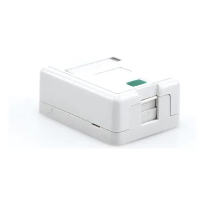 Caja de Pared Superficial / 1 Puerto Keystone / Montaje Vertical / UL 94V-0 / Certificada UL, CE, ETL