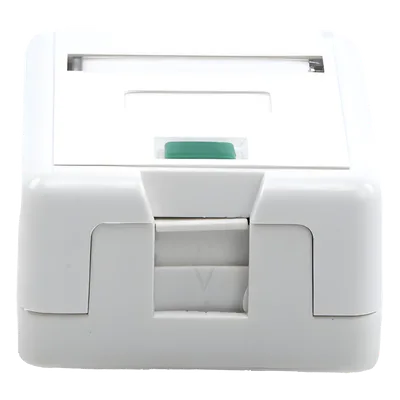 Caja de Pared Superficial / 1 Puerto Keystone / Montaje Vertical / UL 94V-0 / Certificada UL, CE, ETL