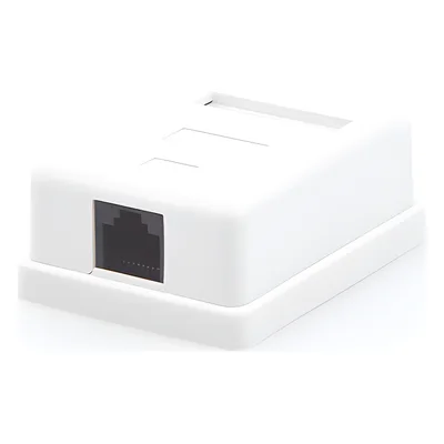 Caja de Pared / 1 Puerto Keystone / Cat5e / T568A-B / UL 94V-0