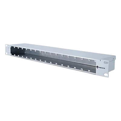 Chassis de Aterrizaje / 16 Módulos Ethernet/Gigabit / Rack 19" / -40 a 85°C / 1.58x0.28x0.15 ft