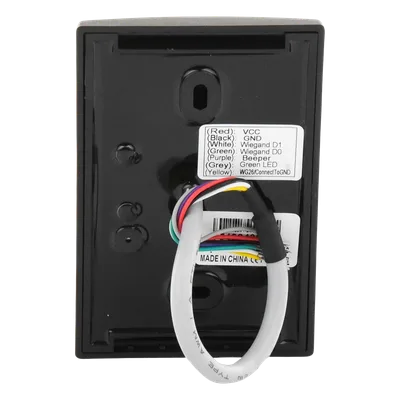 Lector de Proximidad RFID MIFARE / 13.56 MHz / Wiegand 34 Bits / IP65 / ISO14443A / 4.6 x 3 x 0.6 pulgadas / Exterior