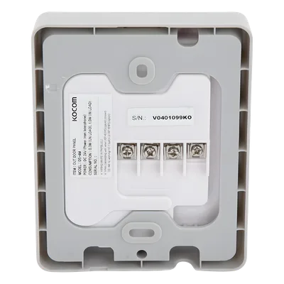 Frente de Calle para Interfón / Plástico / 4 Hilos con Polaridad / Montaje Superficie / DC 24V (1.2A)