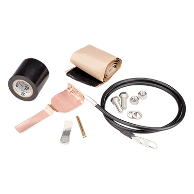 Kit de Aterrizaje para Cable Coaxial / 100,000 A Pico / Conductor 1524 mm (60 ft) / Diámetro Máx 9.652 mm (0.380 ft) / Guía de Onda WR28 y WG22
