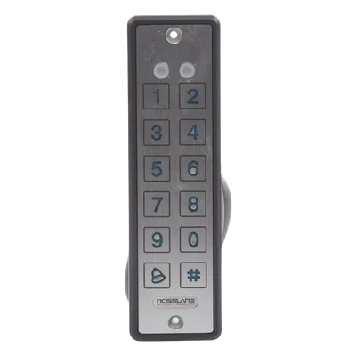 Lector de proximidad con teclado / IP65 / 125 kHz EM-HID / Wiegand 26 / 9 mm grosor / -30°C a 65°C / 5-16 VDC