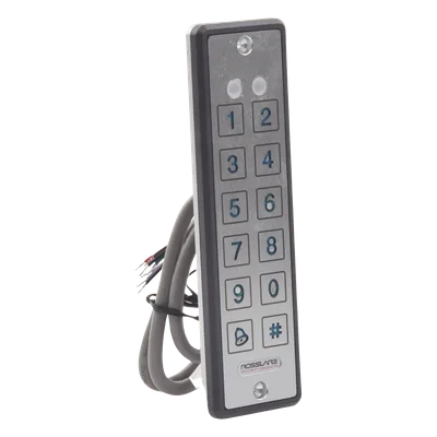 Lector de proximidad con teclado / IP65 / 125 kHz EM-HID / Wiegand 26 / 9 mm grosor / -30°C a 65°C / 5-16 VDC