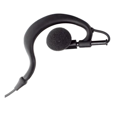 Micrófono-Audífono Profesional / Gancho Ajustable Tipo G / PTT de Solapa / Compatible Kenwood y TXPRO / Cable Kevlar Reforzado