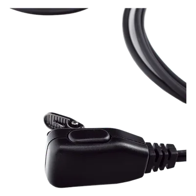 Micrófono-Audífono Profesional / Gancho Ajustable Tipo G / PTT de Solapa / Compatible Kenwood y TXPRO / Cable Kevlar Reforzado