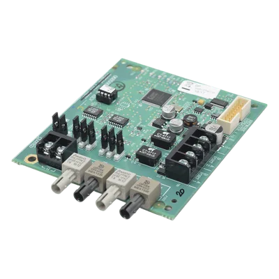 Módulo Repetidor de Red / Fibra Óptica Multimodo 62.5/125 µm / Par Trenzado de Cobre / Topología Bus o Clase A / 24 VDC / UL 864 9na Edición