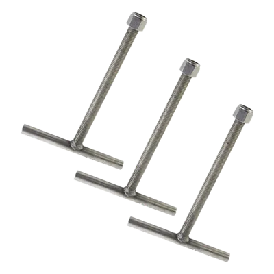 Ancla para Base de Torre / Tubo 1 1/16' (19.3 mm) / Acero ASTM-36 Galvanizado / Diseño Modular 3 Piezas / 92.3 cm Altura / 3.03 ft x 2.79 ft x 3.28 ft