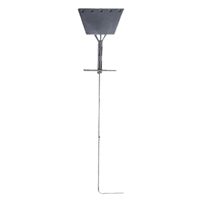 Ancla de Piso Tipo Paleta / 5 Orificios 1" / Acero ASTM A36 / Altura 210 cm / Galvanizado en Caliente / Viento 175 km/h