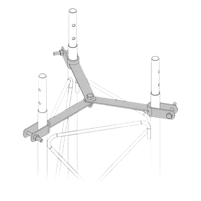 Brida de Sujeción para Retenida / Acero Galvanizado en Caliente / Compatible STZ90G / Norma NMX-H-004