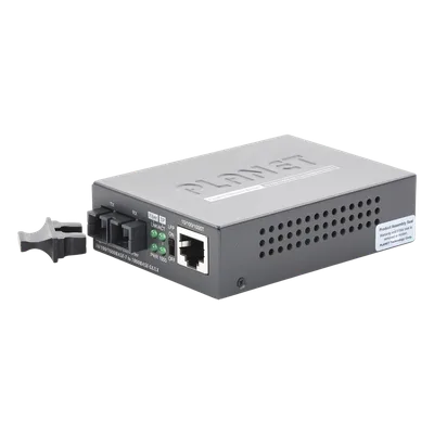 Convertidor de Medios / 1000 Mbps / Fibra Óptica Mono-Modo / 20 km (12.4 mi) / Conector SC / RJ45 Auto-MDI/MDI-X