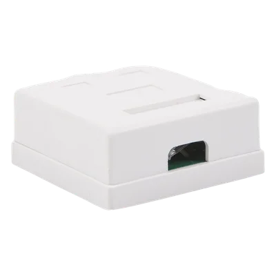 Caja de Pared / 2 Puertos / Cat5e Clase D / RJ11 Telefónico / T568A-B / Superficial