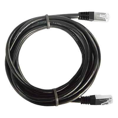 Cable de Parcheo FTP / Cat6 / 3.0m (9.84 pies) / Blindaje Global / RJ45 / Negro