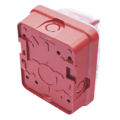 Sirena Estrobo / Intemperie / Montaje Muro / 75 cd / 70-100 dBA / 16-33 VCC / 4.72 x 5.75 x 4.17 in