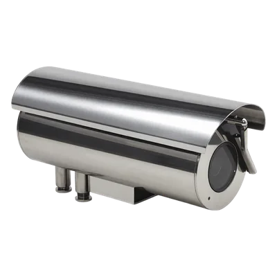 Gabinete para Cámaras Tipo Box (Profesional) / Cumple con Norma Anti-Explosión / Cumple con Norma IP68 / Fabricado en Acero Inoxidable / Limpiaparabrisas Integrado