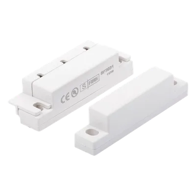 Contacto Magnético para Puertas y Ventanas / Gap 33 mm / NC Normalmente Cerrado / 12 VCC / Cubierta Protectora / 63 mm Largo